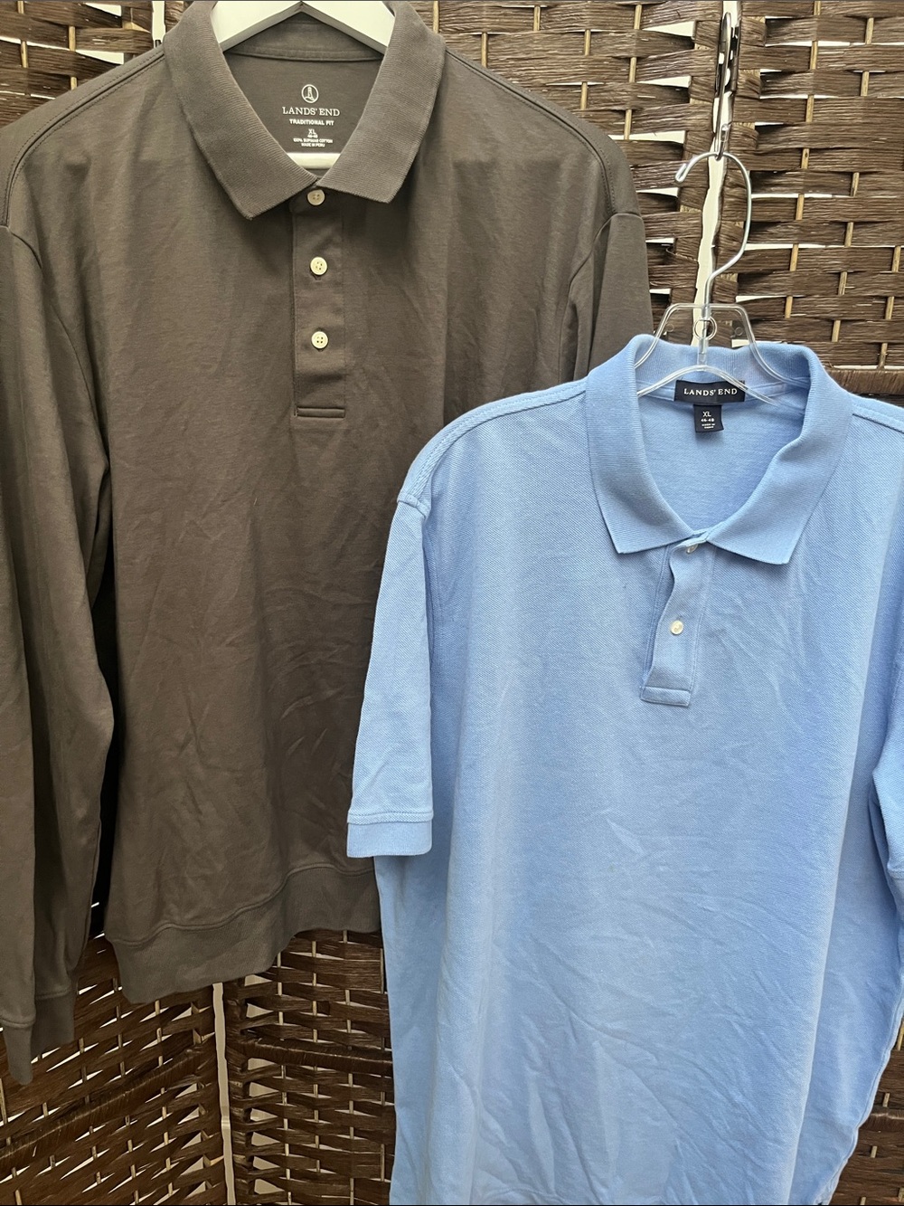 BOTH shirts - Long sleeve Gray and Short Sleeve Light Blue
